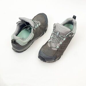OBOZ Sapphire B Dry Waterproof Lace Up Low Top Hiking Shoes Size 7.5